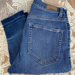 Garage Women's Dark Blue Skinny Jeans w. Front Patch Pockets